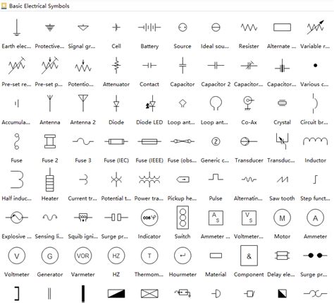 electrical symbols circle between two black boxes|positive and negative wiring symbols.